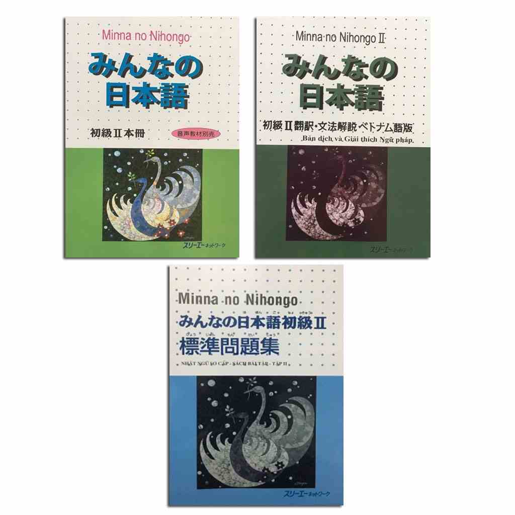 Sách - Combo Minna No Nihongo Sơ Cấp 2 - Dành Cho Trình Độ N4 ( Bộ 3 Cuốn Cơ Bản )