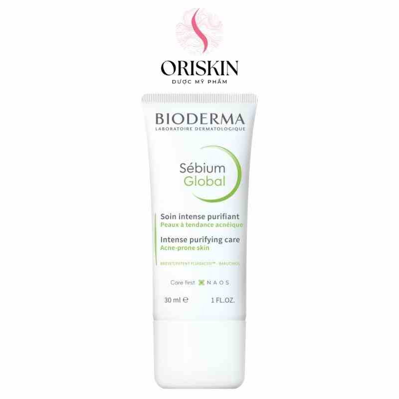 Bioderma Kem Dưỡng Giảm Mụn, Ngăn Ngừa Mụn Tái Phát Bioderma Sebium Global 30ml