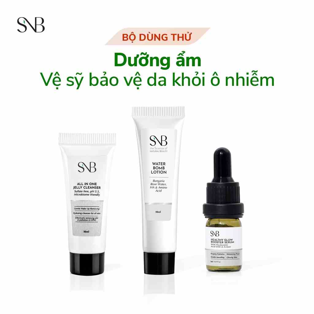 [Mã BMLTB35 giảm đến 35K đơn 99K] Bộ Mini Size Dưỡng Ẩm - Vệ Sỹ Bảo Vệ Da Khỏi Ô Nhiễm SNB24