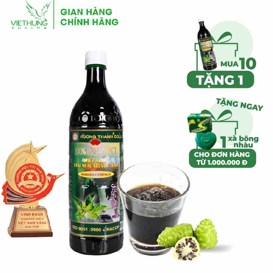 Nước Cốt Nhàu 100% Nguyên Chất Noni Hương Thanh, Chai 1L