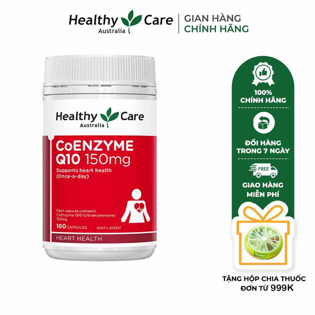 Viên uống bổ tim mạch Healthy Care Coenzyme Q10 100 viên